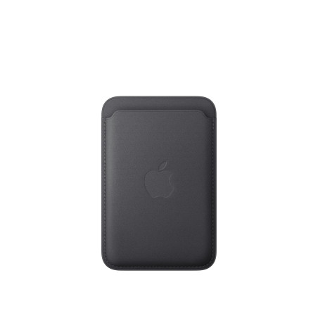 Apple Porte‑Cartes en Tissage Fin pour iPhone avec MagSafe – Noir 