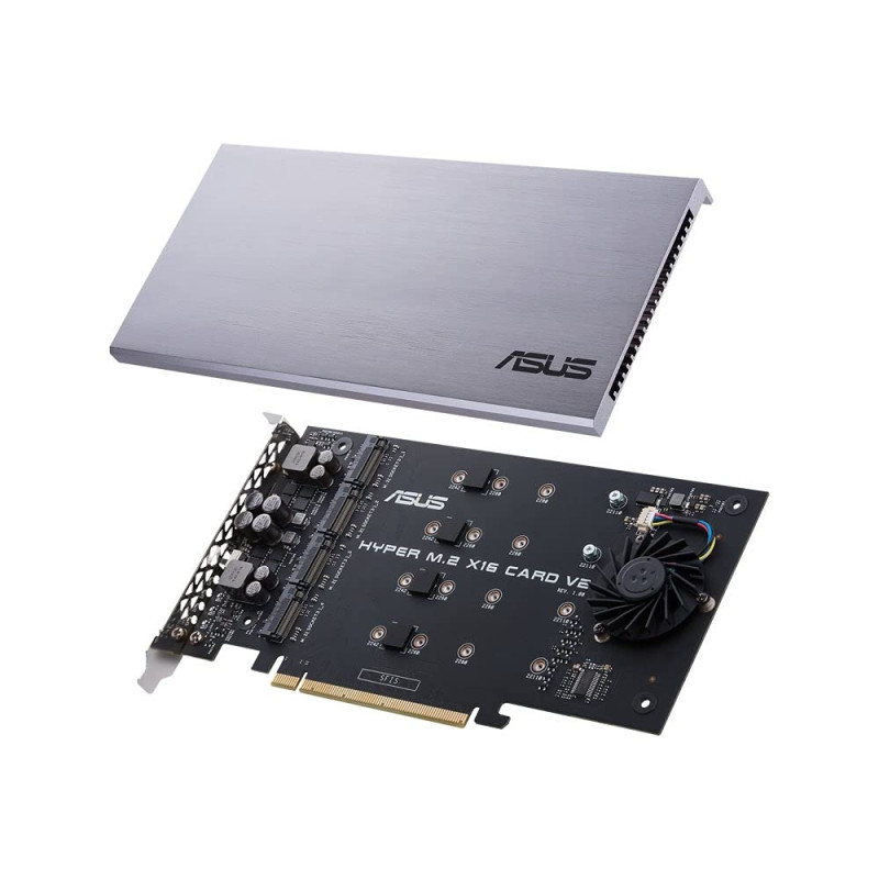 ASUS Hyper M.2 X16 V2 Carte d'interface 90MC06P0-M0EAY0 ASUS Hyper M.2 X16 V2 Carte d'interface 90MC06P0-M0EAY0
