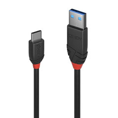 cble USB 3.1 Type C/A, Black Line, 0.15M