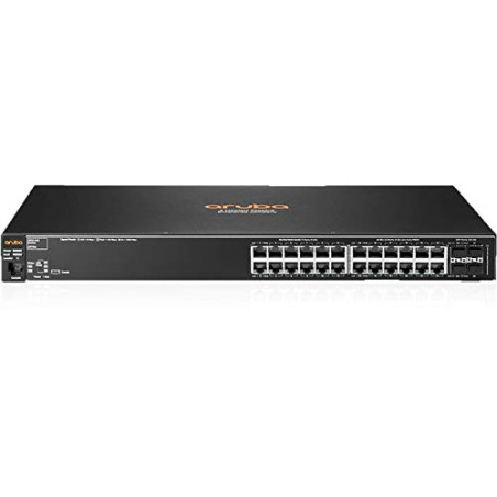 HP Aruba 2530-24G Commutateur 24 Ports Gérable 2 Couches Prise en charge Modulaire Fibre Optique Paire Torsadée 1U Haut Montable
