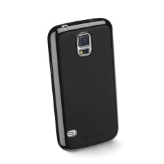 Cellular Line SHCKGALS5BK Coque arrière en TPU incl. Protecteur d'écran pour Samsung Galaxy S5 noir