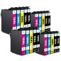 Hyggetech 18XL Cartouches d'encre de Rechange compatibles pour Cartouches Epson 18xl pour Epson Expression Home XP-202 XP-205 XP