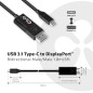 Club 3D Câble Adaptateur USB Longueur : 1,8 m - Type C vers Displayport - 8K60Hz HDR - Noir - Référence : CAC-1557 Club 3D Câble Adaptateur USB Longueur : 1,8 m - Type C vers Displayport - 8K60Hz HDR - Noir - Référence : CAC-1557