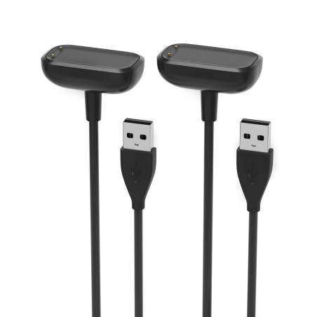 Sinoacc Chargeur pour Fitbit Charge 6 5 Luxe 100cm USB Câble Magnétique sans Fil pour Fitbit Charge 6 5 Luxe, 2 Pcs