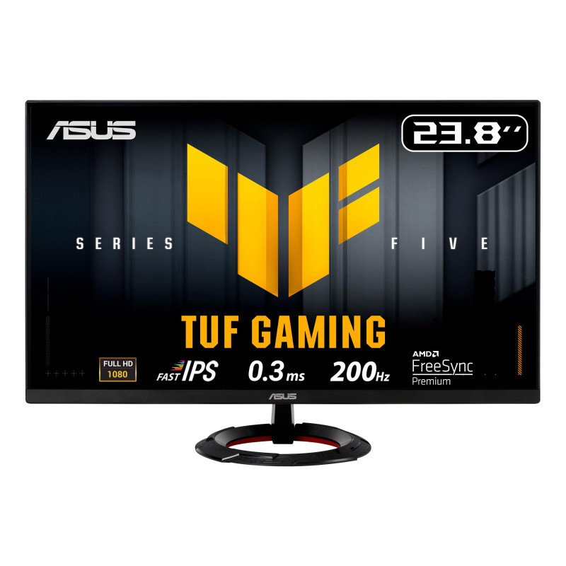 ASUS TUF Gaming Series 5 - VG249Q5R Gaming Moniteur – 23,8 Pouces, Full HD (1920 x 1080), 200 Hz, Fast IPS, 0,3 ms, Haut-Parleur ASUS TUF Gaming Series 5 - VG249Q5R Gaming Moniteur – 23,8 Pouces, Full HD (1920 x 1080), 200 Hz, Fast IPS, 0,3 ms, Haut-Parleur