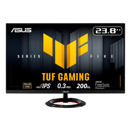 ASUS TUF Gaming Series 5 - VG249Q5R Gaming Moniteur – 23,8 Pouces, Full HD (1920 x 1080), 200 Hz, Fast IPS, 0,3 ms, Haut-Parleur