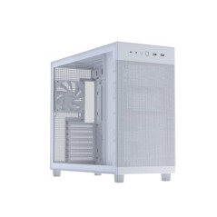 ASUS Prime AP303 Tempered Glass (Blanc) – Boîtier PC Gaming ATX (4 litres, Prise en Charge de Carte Graphique et radiateur jusqu
