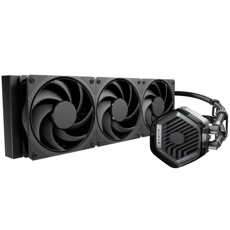 Cooler Master MasterLiquid 360 Atmos Stealth Watercooler CPU - Kit Watercooling AIO (TDP 300W), Pompe à Double Chambre, Ventilat Cooler Master MasterLiquid 360 Atmos Stealth Watercooler CPU - Kit Watercooling AIO (TDP 300W), Pompe à Double Chambre, Ventilat