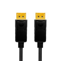 LogiLink Câble de connexion DisplayPort 1.4, 4 K/120 Hz pour une qualité Full HD et 3D avec une meilleure transmission sonore, 3