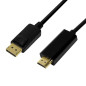 LOGILINK CV0127 ADAPTADOR DE Cable DE VÍDEO 2 M DISPLAYPORT HDMI Tipo A (ESTÁNDAR) Negro LOGILINK CV0127 ADAPTADOR DE Cable DE VÍDEO 2 M DISPLAYPORT HDMI Tipo A (ESTÁNDAR) Negro