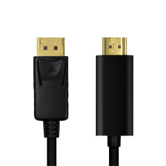 LOGILINK CV0127 ADAPTADOR DE Cable DE VÍDEO 2 M DISPLAYPORT HDMI Tipo A (ESTÁNDAR) Negro