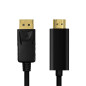LOGILINK CV0127 ADAPTADOR DE Cable DE VÍDEO 2 M DISPLAYPORT HDMI Tipo A (ESTÁNDAR) Negro LOGILINK CV0127 ADAPTADOR DE Cable DE VÍDEO 2 M DISPLAYPORT HDMI Tipo A (ESTÁNDAR) Negro