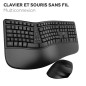 Mobility Lab – Ergo C30W – Combo Clavier + Souris sans Fil Ergonomique – AZERTY, Repose-Poignets, Disposition Ergonomique, Incli Mobility Lab – Ergo C30W – Combo Clavier + Souris sans Fil Ergonomique – AZERTY, Repose-Poignets, Disposition Ergonomique, Incli