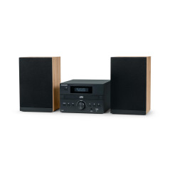 Thomson Micro Chaine Bluetooth Radio CD MP3 Noire/Bois Version Dab+