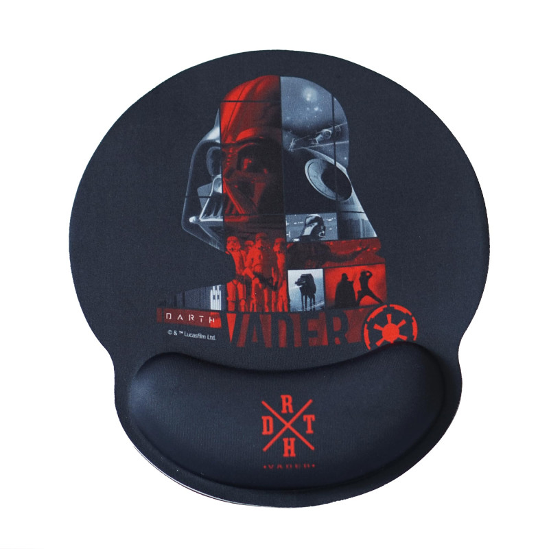 WONDEE Disney Star Wars Tapis de Souris Ergonomique Darth Vader, Tapis de Souris en Gel avec Repose-Poignet antidérapant, Mouse WONDEE Disney Star Wars Tapis de Souris Ergonomique Darth Vader, Tapis de Souris en Gel avec Repose-Poignet antidérapant, Mouse