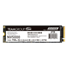 TEAMGROUP NV5000 2TB SLC Cache NVMe PCIe Gen4x4 M.2 2280 Ordinateur portable, SSD de bureau Vitesse de lecture/écriture jusqu'à 