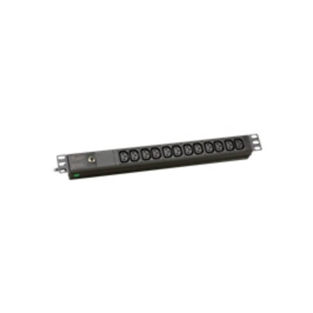 EFB Elektronik EK631CC.1 unité de Distribution d'énergie 12 Sortie(s) CA 1U Noir