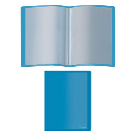 DOHE - Porte-vues PP de 10 pochettes PP (80 mic) Souple Bleu