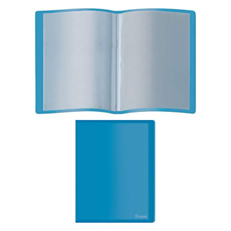 DOHE - Porte-vues PP de 10 pochettes PP (80 mic) Souple Bleu
