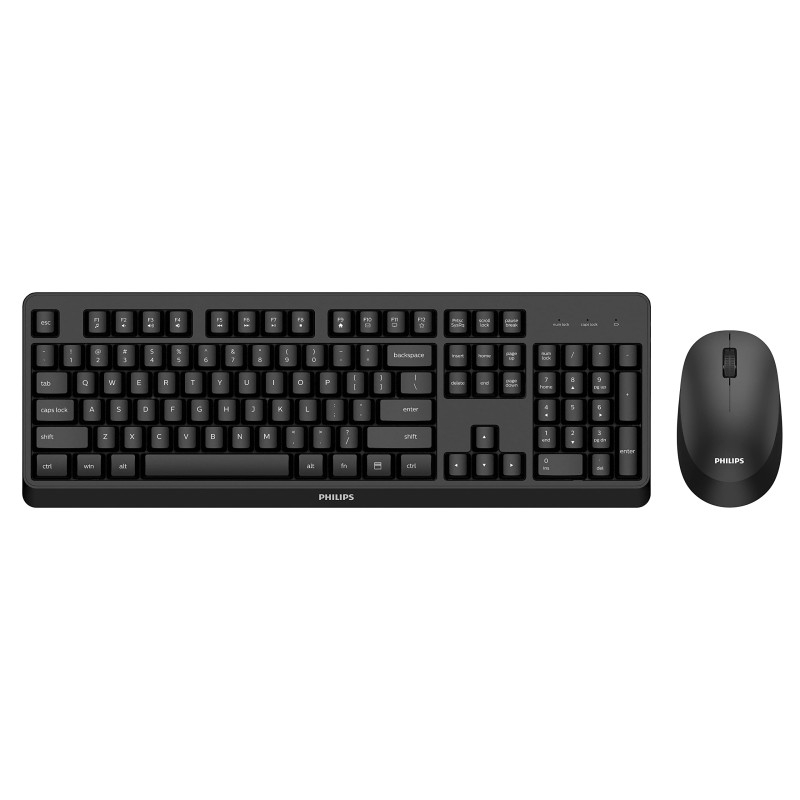 Philips SPT6307BL/16 – Clavier Souris sans Fil pour Windows, Linux, Mac, récepteur USB 2,4 GHz, PC, Ordinateur Portable, QWERTY Philips SPT6307BL/16 – Clavier Souris sans Fil pour Windows, Linux, Mac, récepteur USB 2,4 GHz, PC, Ordinateur Portable, QWERTY