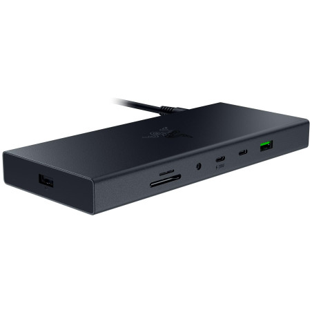 Razer USB 4 Dock - Station d'accueil Haute Vitesse à 14 Ports pour Les Jeux et la productivité - Prise en Charge de Deux écrans,