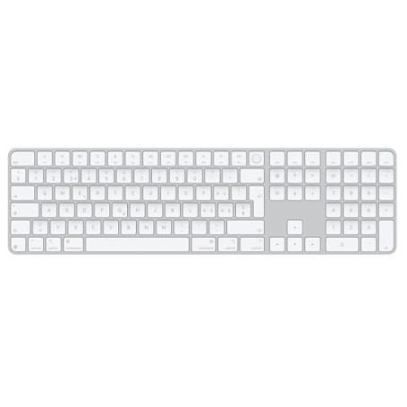 Apple Magic Keyboard avec Touch ID et pavé numérique pour Les Mac avec Puce Apple - Suisse - Touches Blanches ​​​​​​​