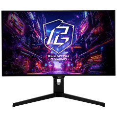 Moniteur ASROCK PGO27QFS,27", QHD (2560X1440),240HZ, 1500:1,0.03MS, 2HDMI+2DP,WiFi+3USB3.2+Type C, Noir