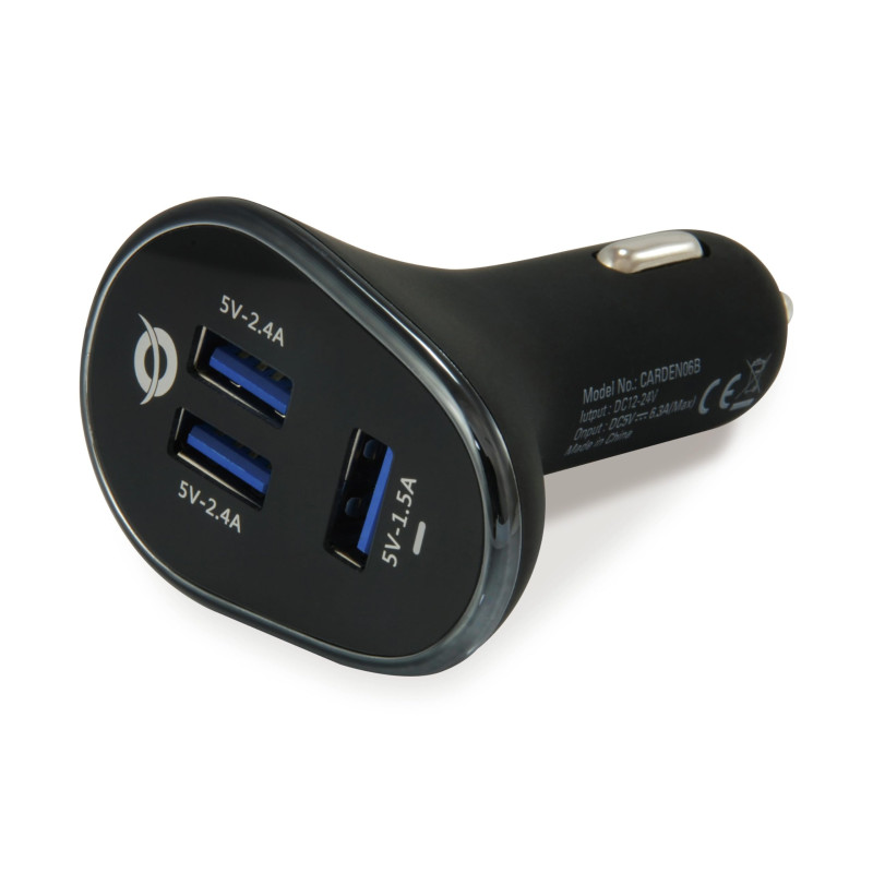 Conceptronic Carden Auto Noir - Chargeurs de téléphones portables (Auto, Allume-cigare, 5 V, Noir) Conceptronic Carden Auto Noir - Chargeurs de téléphones portables (Auto, Allume-cigare, 5 V, Noir)