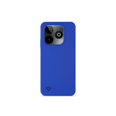 SPC Discovery 3 / 3SE Protection Pack - Coque en Silicone Bleu avec intérieur en Microfibre + Verre trempé pour SPC Discovery 3 