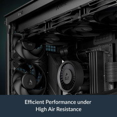 ARCTIC P12 Pro PST - Ventilateur Puissant et Haut de Gamme, Ventilateur PWM 120 mm avec Câble Répartiteur en Y, 600-3000 rpm, 0 
