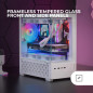 Mars Gaming MC-SE2, Boîtier Gaming MicroATX, Verre Trempé Latéral et Frontal sans Cadre, Ventilateur FRGB 120mm, Structure à Dou