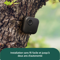 Caméra Blink Outdoor 4 : caméra de surveillance connectée HD sans fil, 2 ans d'autonomie, détection de mouvements avancée - syst