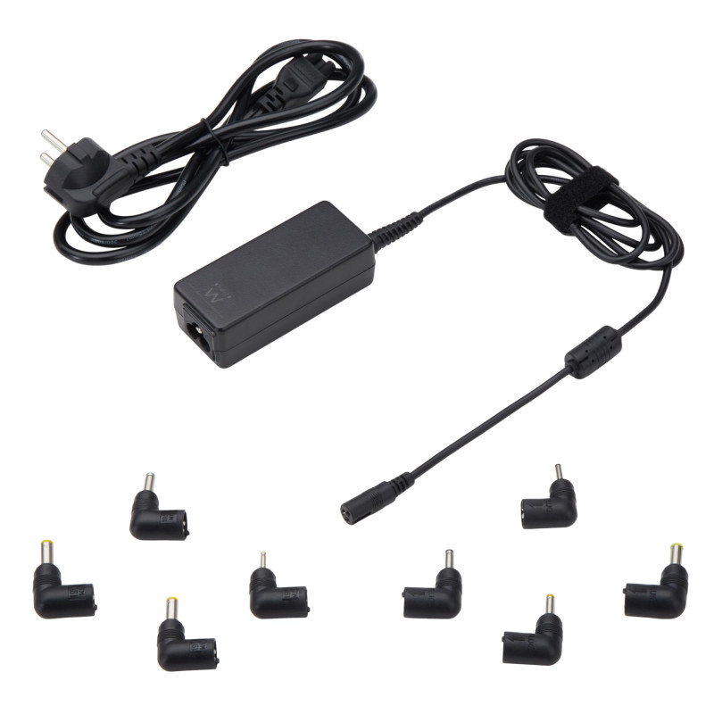Ewent Universal Chargeur 45W pour Ordinateur Portable, avec 8 Connector (NO USB-C) pour Samsung, Acer, HP, ASUS, Toshiba, Protec Ewent Universal Chargeur 45W pour Ordinateur Portable, avec 8 Connector (NO USB-C) pour Samsung, Acer, HP, ASUS, Toshiba, Protec