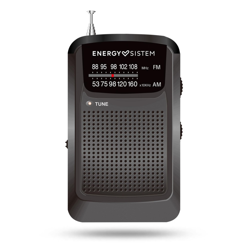 Energy Sistem Pocket Radio - Radio Portable Am/FM à Piles avec Sortie Mini Jack et indicateur visuel de syntonisation Energy Sistem Pocket Radio - Radio Portable Am/FM à Piles avec Sortie Mini Jack et indicateur visuel de syntonisation