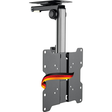 SCHWAIGER LWHD3720 513 Support TV pour Plafond Support TV pour écrans 17-37 Pouces Pente de Toit Plafond Mural Rabattable Rotati
