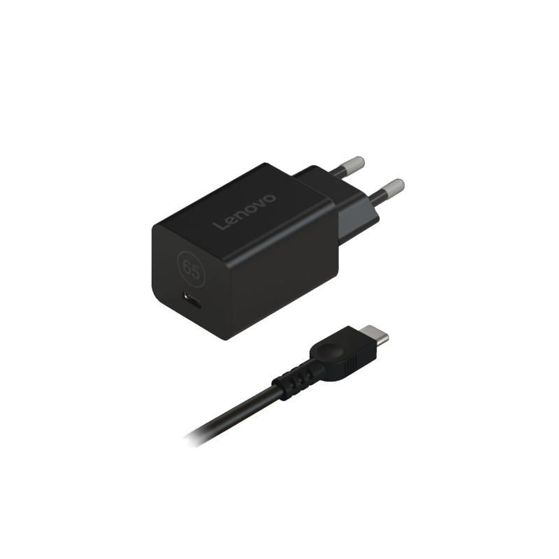 Lenovo Adaptateur GAN Nano 65W (Charge Rapide PC et Appareils Mobiles, USB-C, Voltages de Sortie Réglables, Compact) Câble 1,5 m Lenovo Adaptateur GAN Nano 65W (Charge Rapide PC et Appareils Mobiles, USB-C, Voltages de Sortie Réglables, Compact) Câble 1,5 m