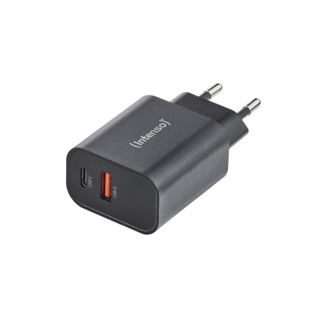 Intenso - Cargador pared W30AC-USB-A y C Negro