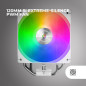 Mars Gaming MCPU-X4ARGB, Ventirad CPU 220W TDP, 4x Heatpipes HCT Nouvelle Génération, Ventilateur PWM SI Extreme-Silent ARGB 120