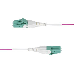 StarTech.com Câble Fibre Optique Multimode OM4 LC vers LC (UPC) de 3m, 50/125µm, 40G/100G, Fibre Optique Uniboot, OFNR Riser