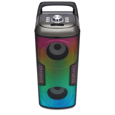 KBTUS-100 Double Haut-Parleur de 4" pour fêtes avec Hyperbass, Portable et éclairage RVB