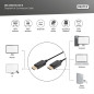 DIGITUS Câble DisplayPort - UHD 4K/60 Hz - 2m - avec Verrouillage - HBR 2 - Compatible avec Les moniteurs et Les Cartes Graphiqu DIGITUS Câble DisplayPort - UHD 4K/60 Hz - 2m - avec Verrouillage - HBR 2 - Compatible avec Les moniteurs et Les Cartes Graphiqu