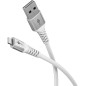 goobay Lightning vers USB-A 60 W / 2 m/Câble textile flexible/Câble de charge USB 480 Mbits/Super doux/Câble de charge rapide Ap