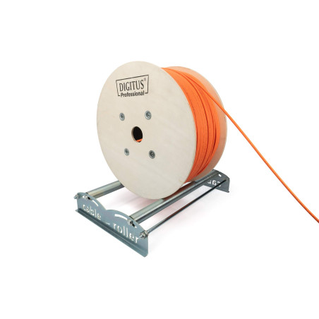 DIGITUS Dérouleur de câble - Dérouleur de câble pour câbles de réseau - capacité de Charge 150 kg - Largeur Max. de Rouleau 540