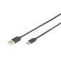 DIGITUS Câble USB 2.0 – 1,8 m – USB-A vers Type-C – 480 Mbps – Câble de connexion pour ordinateurs, ordinateurs portables, hubs, DIGITUS Câble USB 2.0 – 1,8 m – USB-A vers Type-C – 480 Mbps – Câble de connexion pour ordinateurs, ordinateurs portables, hubs,