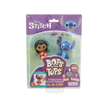 Marques CyP : Stitch, Toppers, Crayons, Écriture, Surprise, Toppers 3D, Multicolore, Produit officiel