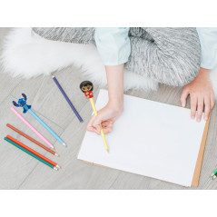 Marques CyP : Stitch, Toppers, Crayons, Écriture, Surprise, Toppers 3D, Multicolore, Produit officiel