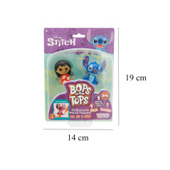 Marques CyP : Stitch, Toppers, Crayons, Écriture, Surprise, Toppers 3D, Multicolore, Produit officiel