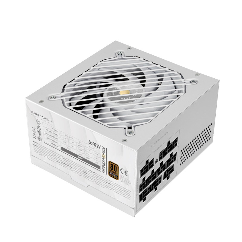 Mars Gaming MPB650SIM, Alimentation Full Modulaire ATX 650W, Garantie 7 Ans, 80Plus Bronze 230V EU, Ventilateur SI 120mm, Techno Mars Gaming MPB650SIM, Alimentation Full Modulaire ATX 650W, Garantie 7 Ans, 80Plus Bronze 230V EU, Ventilateur SI 120mm, Techno