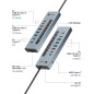 ICY Box Hub USB-C (11 en 1) avec Lecteur de Carte, 2 Ports USB-C et 1 Port USB-A (10 Gbit/s), 3 Ports USB-A (5 Gbit/s), 100 W PD ICY Box Hub USB-C (11 en 1) avec Lecteur de Carte, 2 Ports USB-C et 1 Port USB-A (10 Gbit/s), 3 Ports USB-A (5 Gbit/s), 100 W PD