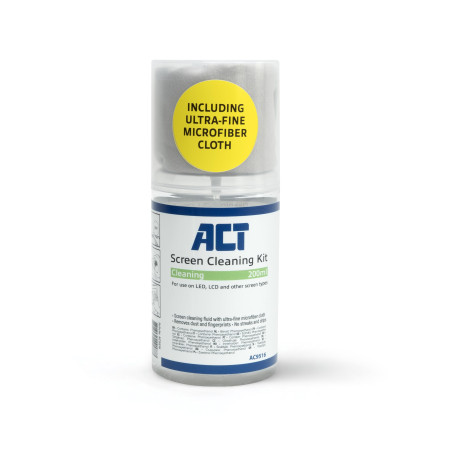 ACT Liquide de Nettoyage 200ml + Chiffon de Nettoyage